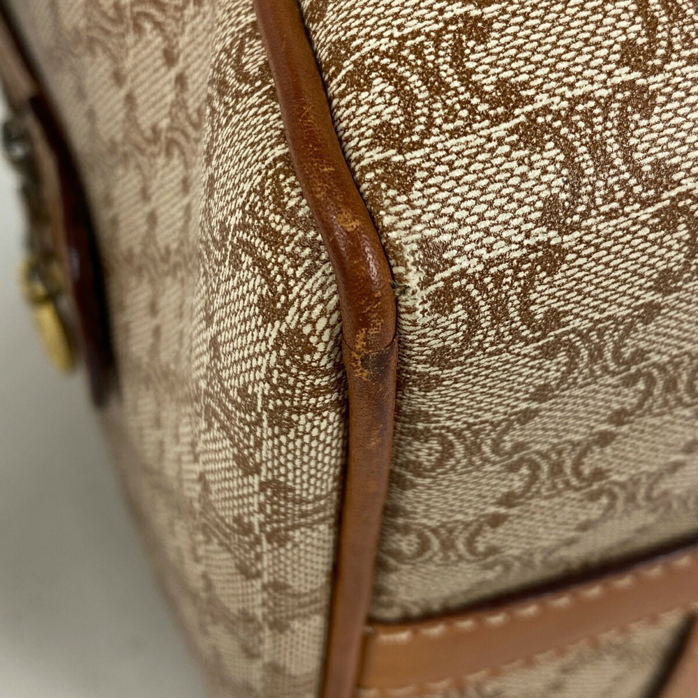 Celine Macadam Pattern Mini Canvas Handbag Beige … - image 3